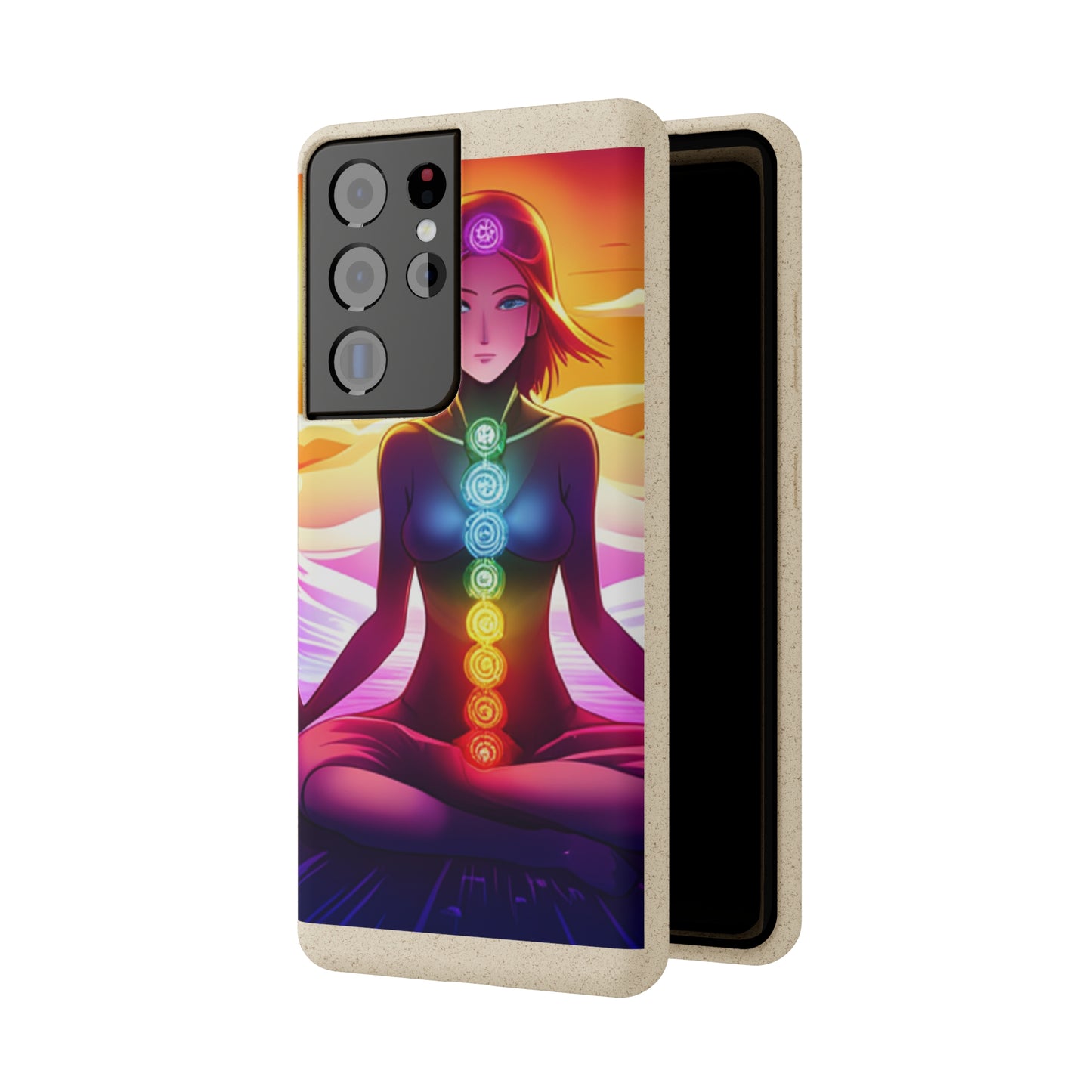 Biodegradable Phone Cases - Anime meditating woman