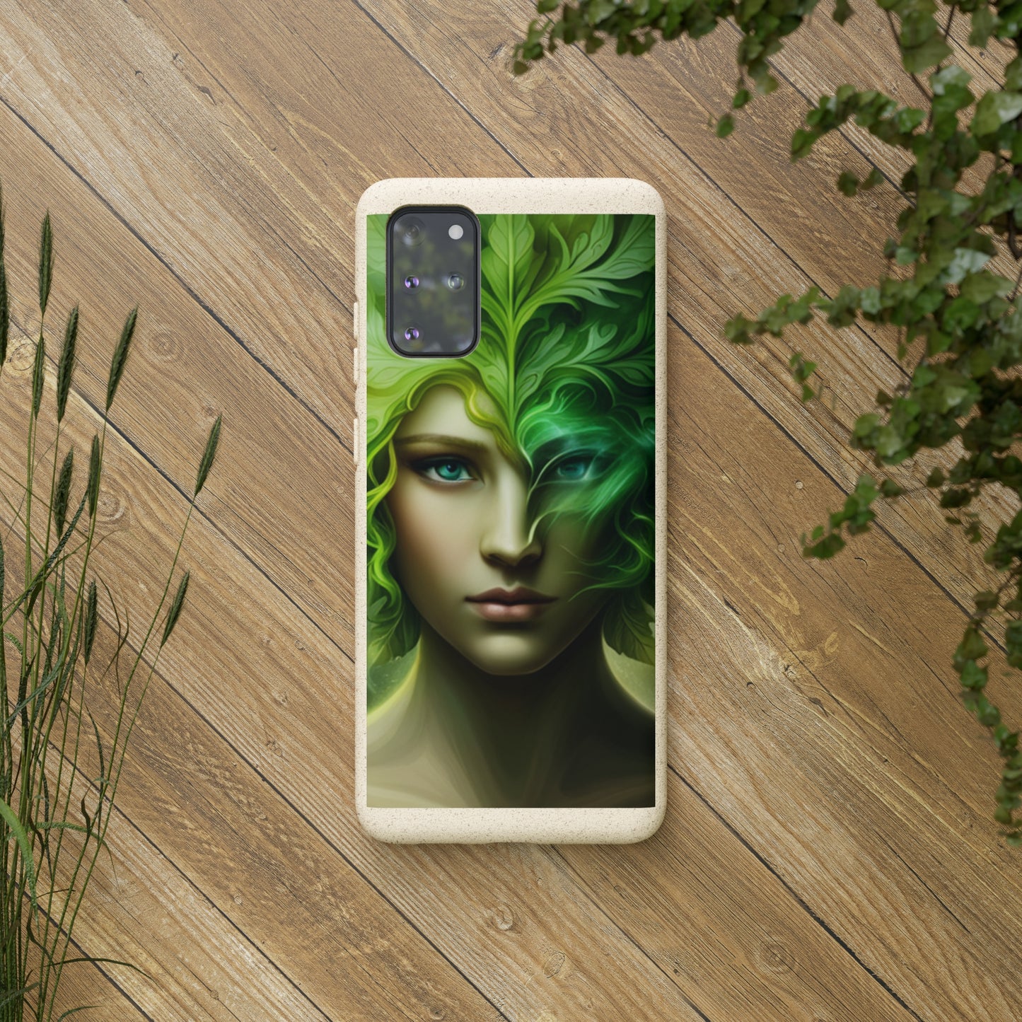 Biodegradable Phone Cases - Green Woman - Spring - Rebirth