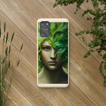 Biodegradable Phone Cases - Green Woman - Spring - Rebirth