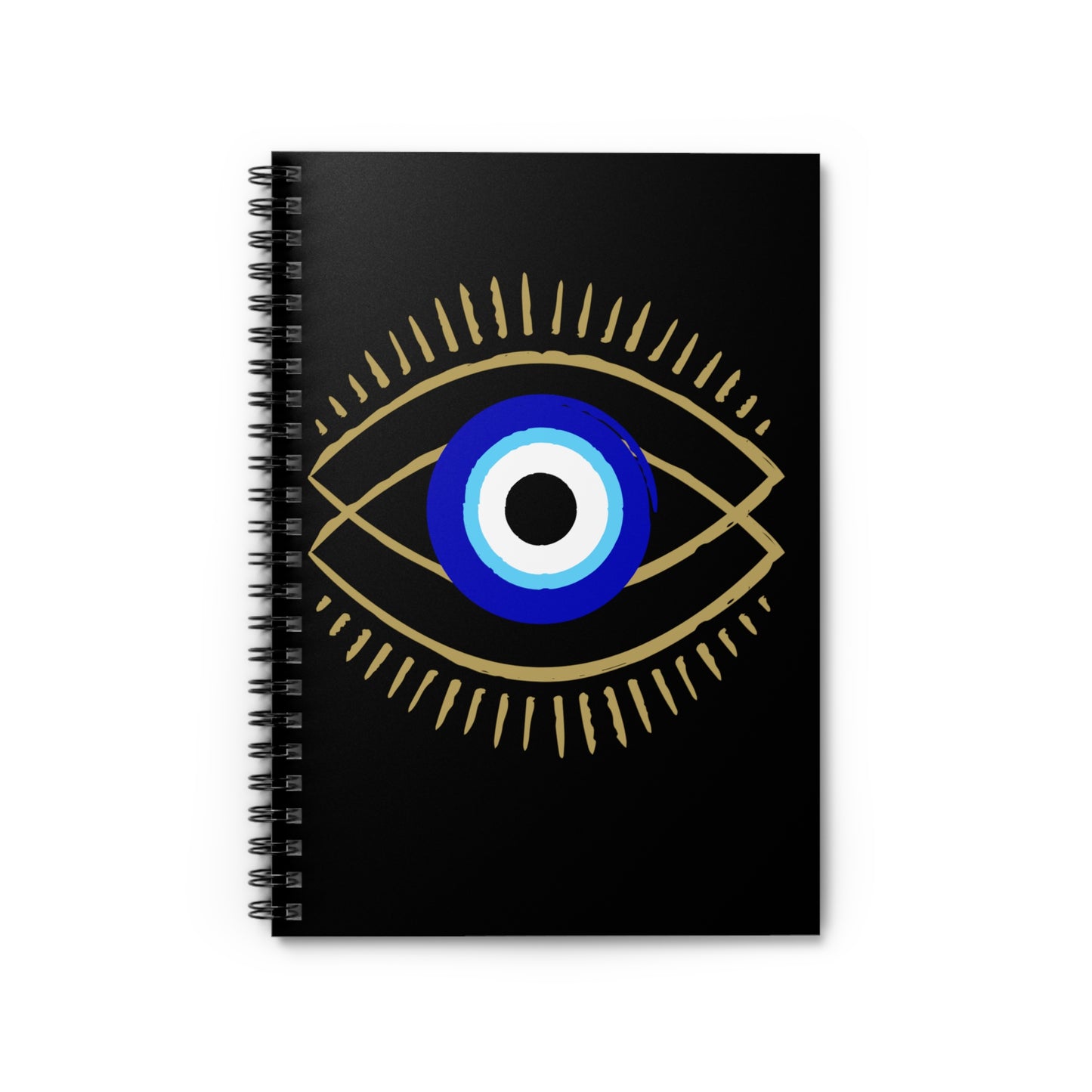 Spiral Notebook - Ruled Line - Evil Eye Protection Symbol