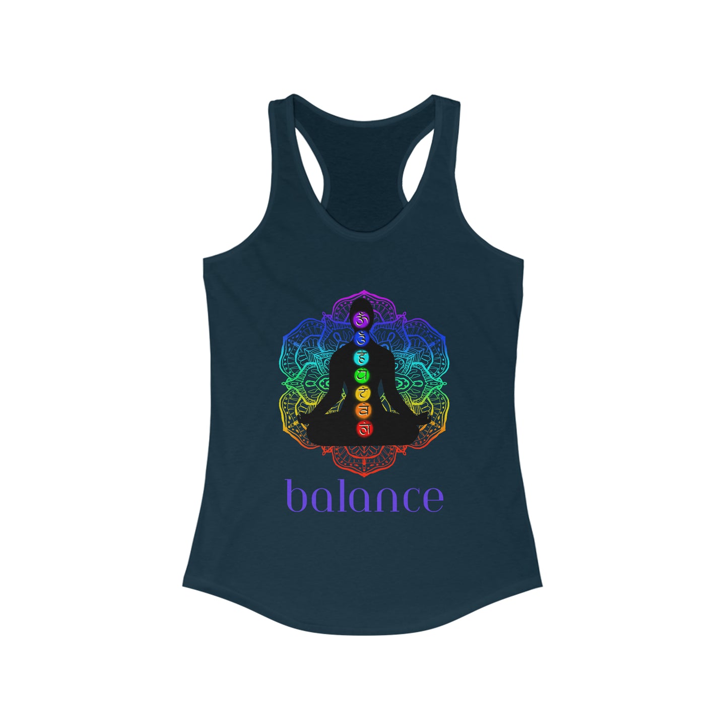 Women's Ideal Racerback Tank - Chakra - balance