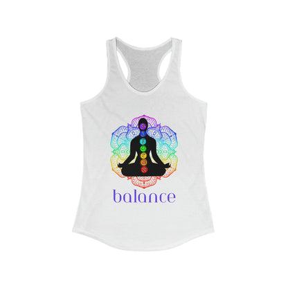 Women's Ideal Racerback Tank - Chakra - balance