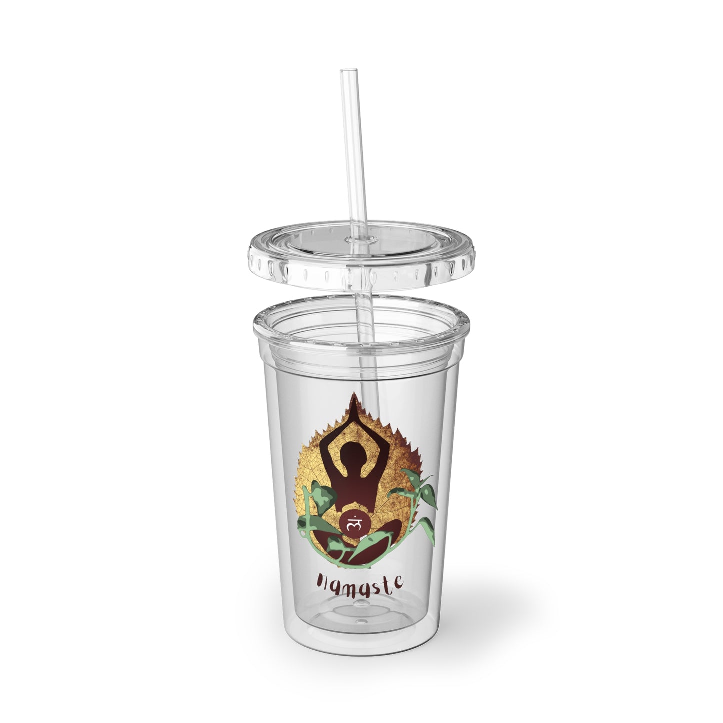 Acrylic Cup - Nature Yoga - Namaste