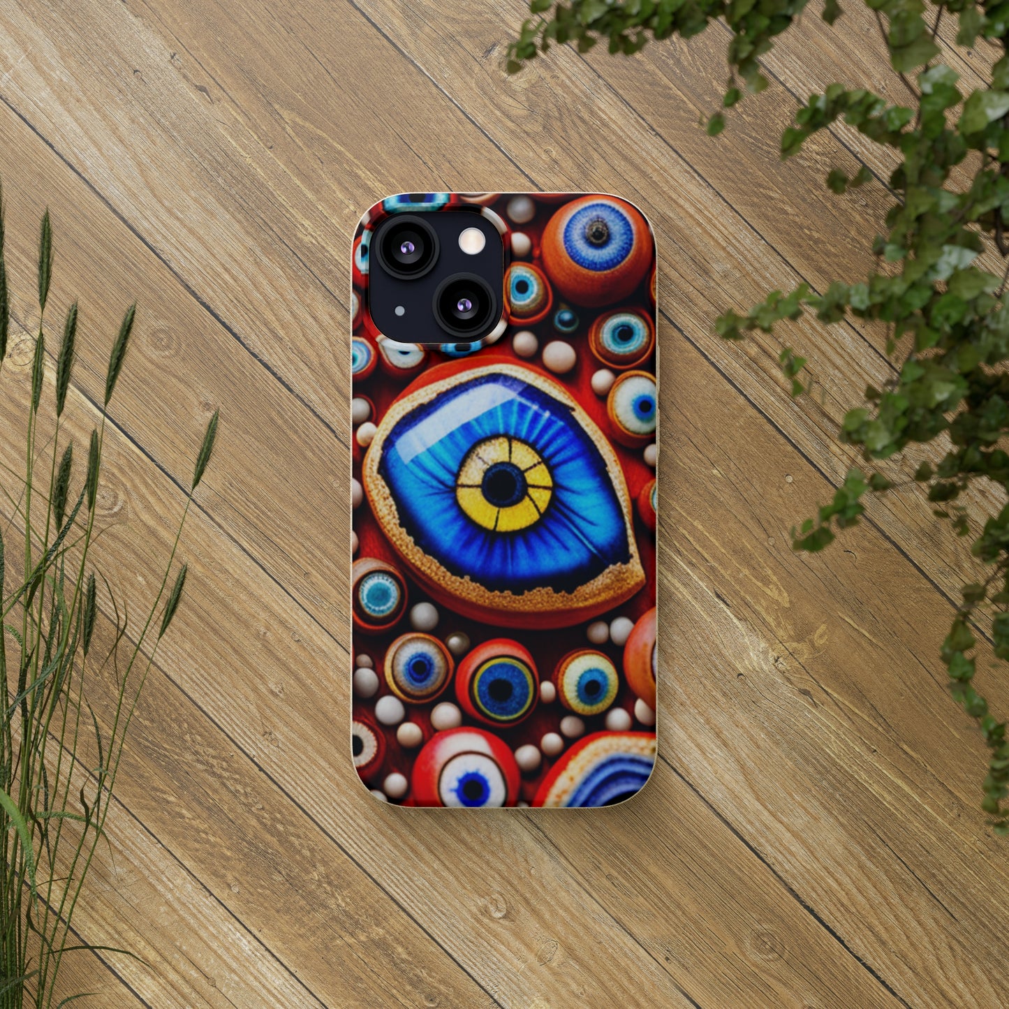 Biodegradable Phone Cases - Eye beads