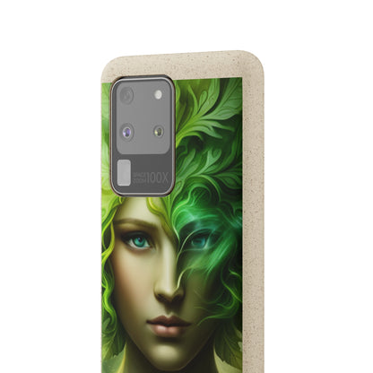Biodegradable Phone Cases - Green Woman - Spring - Rebirth