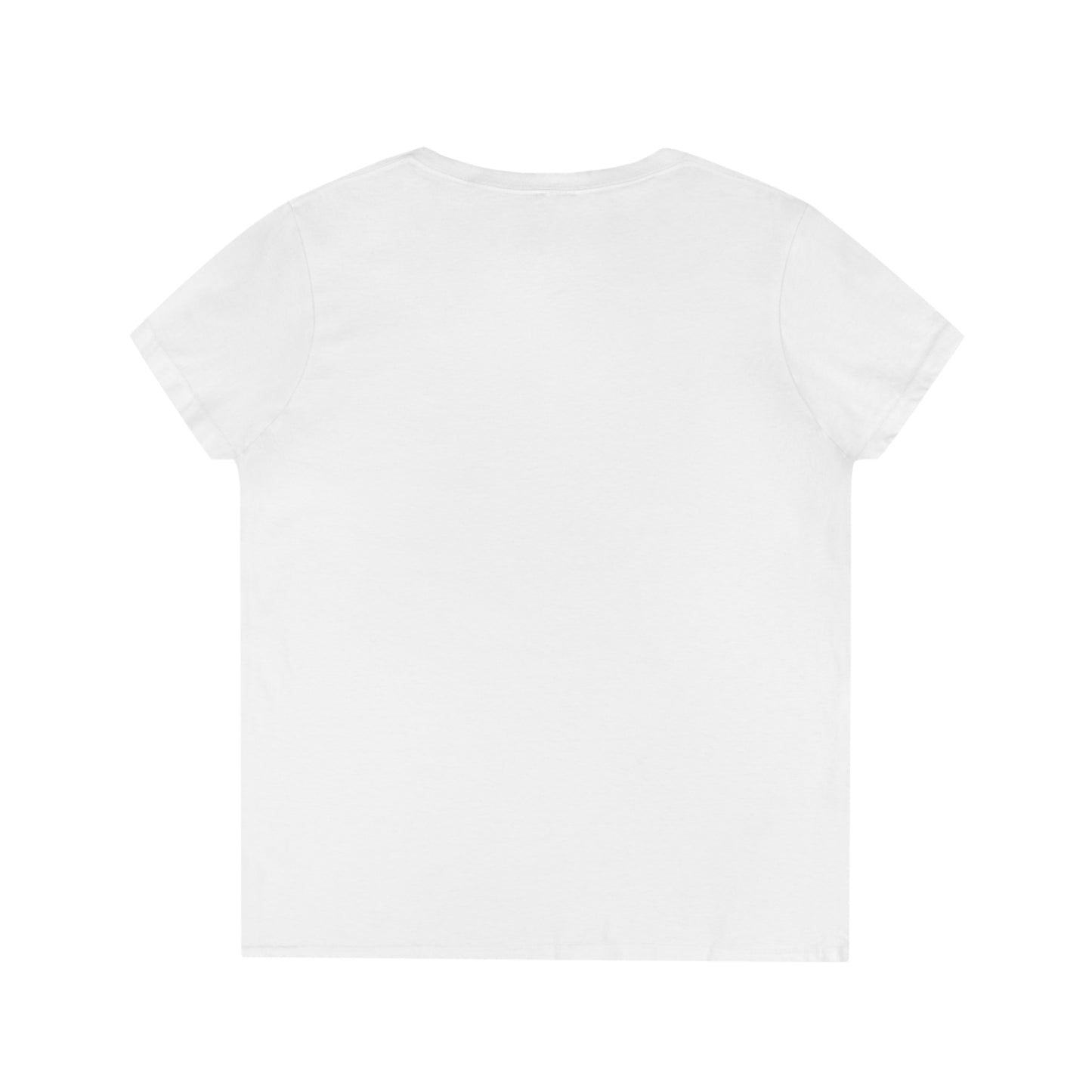 Ladies' V-Neck T-Shirt Slim Fit - I Am (blue/green)