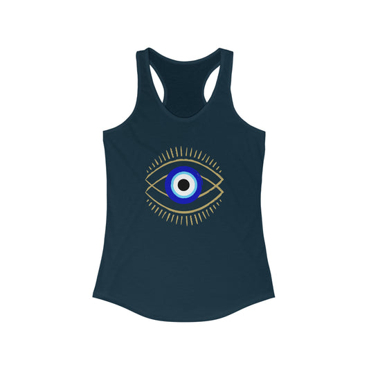Women's Ideal Racerback Tank - Evil Eye - Ancient Protection Symbol
