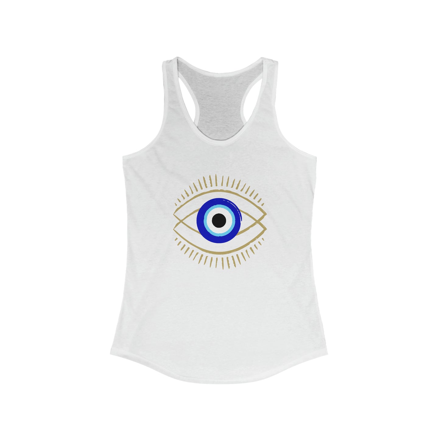 Women's Ideal Racerback Tank - Evil Eye - Ancient Protection Symbol