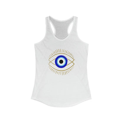 Women's Ideal Racerback Tank - Evil Eye - Ancient Protection Symbol