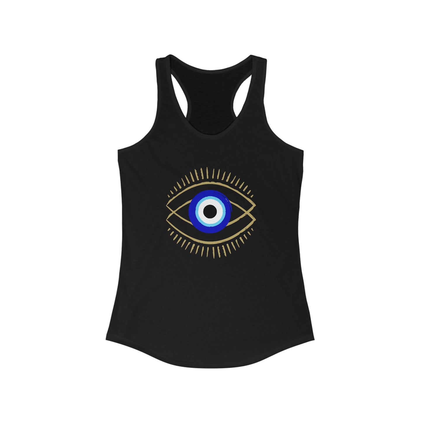 Women's Ideal Racerback Tank - Evil Eye - Ancient Protection Symbol