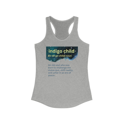 Women's Ideal Racerback Tank - Indigo Child