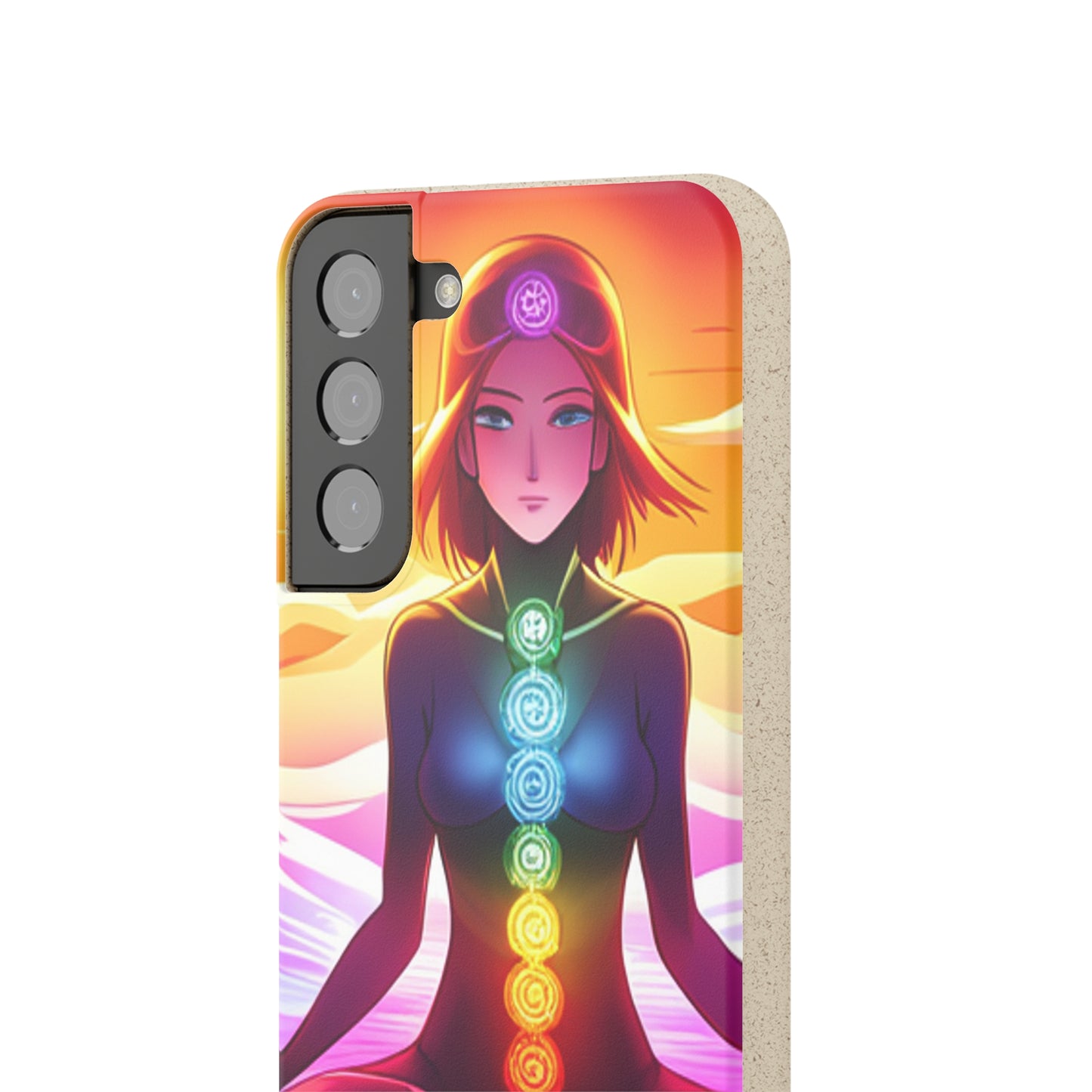 Biodegradable Phone Cases - Anime meditating woman