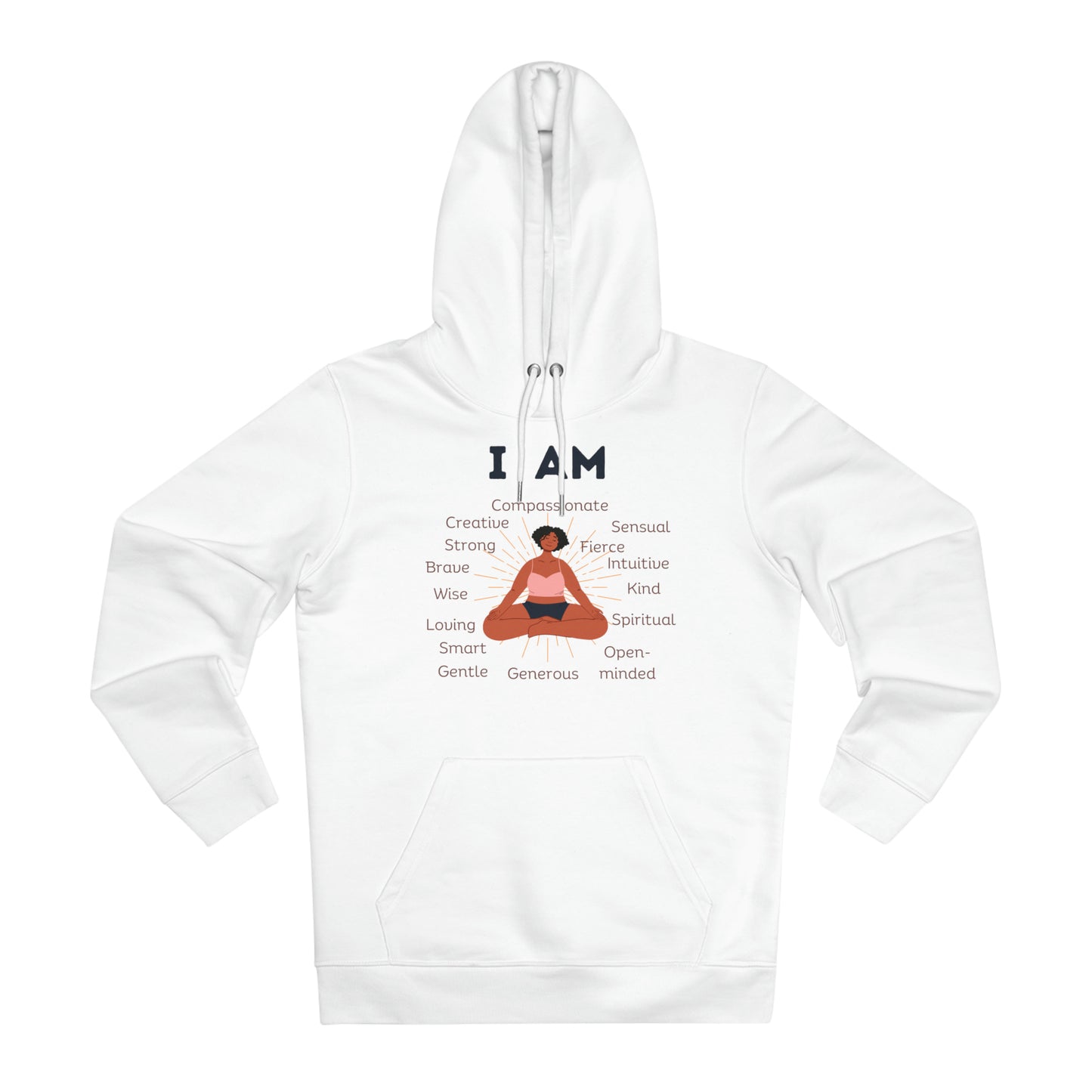 Eco-friendly Unisex Cruiser Hoodie - I am - black woman