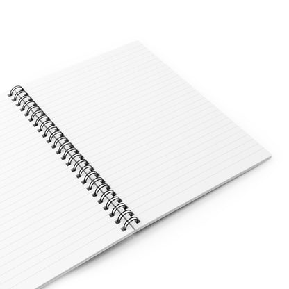 Spiral Notebook - Ruled Line - African American Meditation Queen - orange