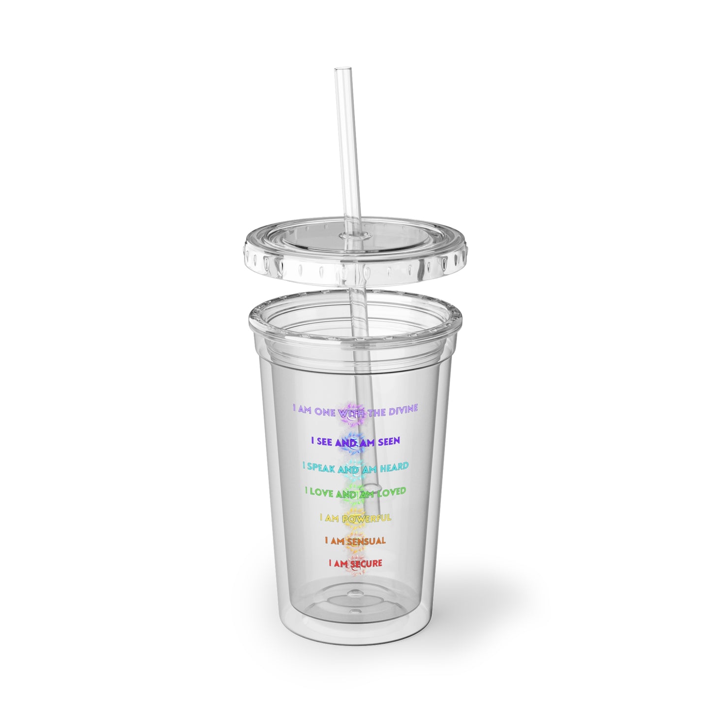 Acrylic Cup - I am One with the Divine