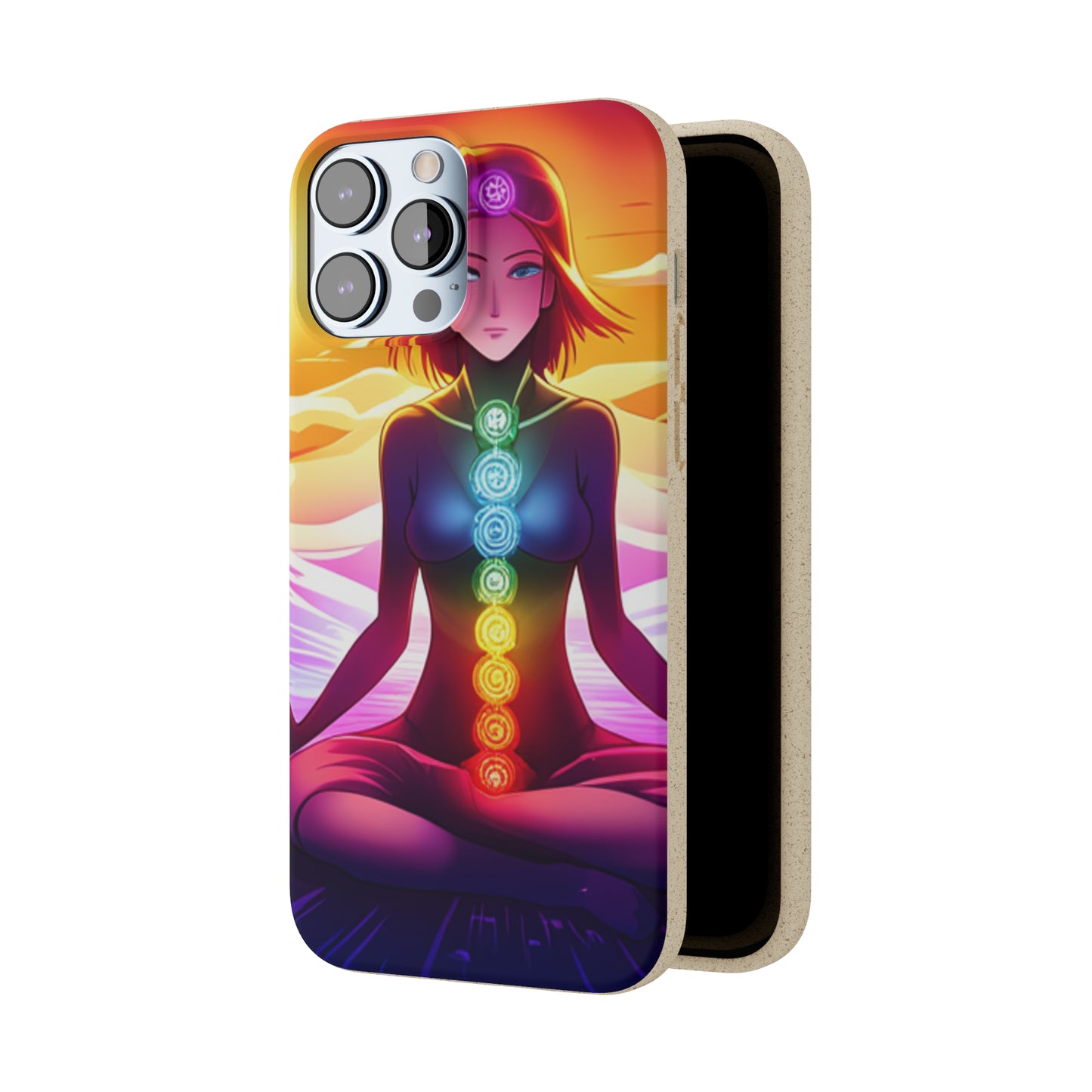 Biodegradable Phone Cases - Anime meditating woman