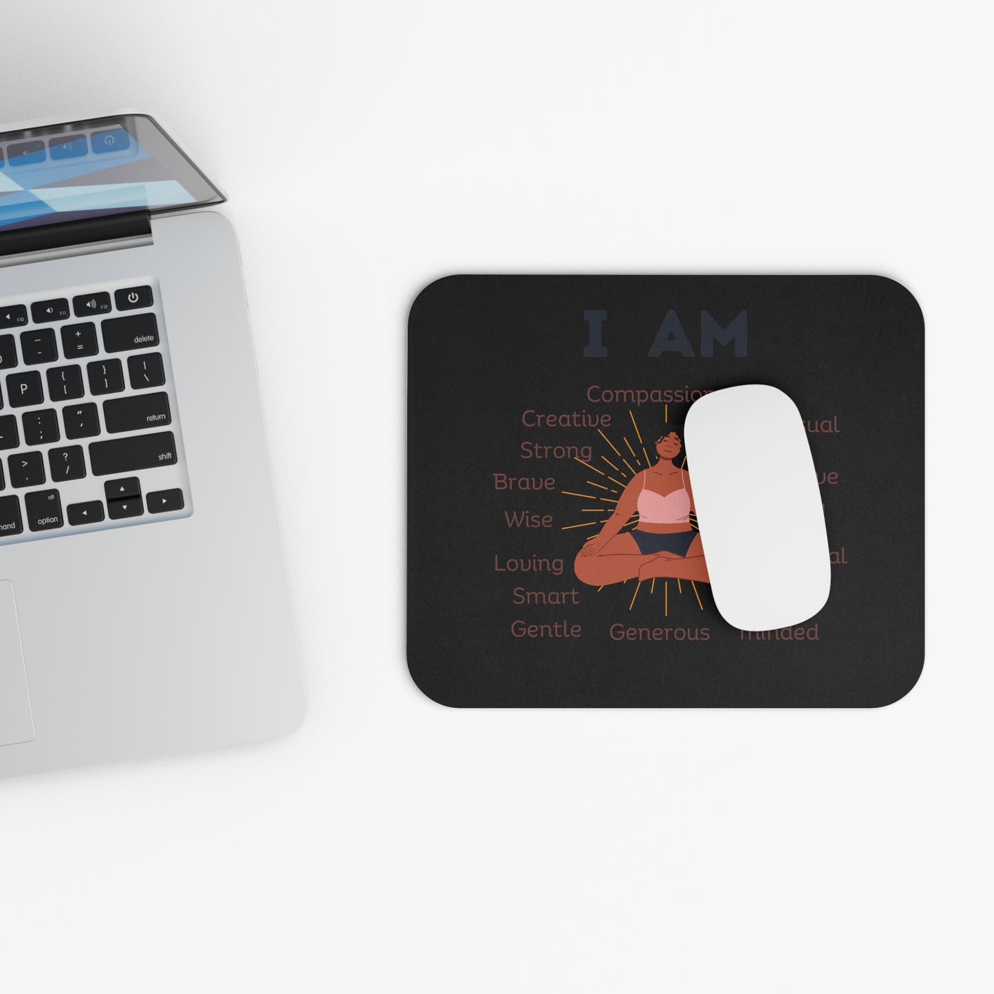 Mouse Pad (Rectangle) - I am - black woman