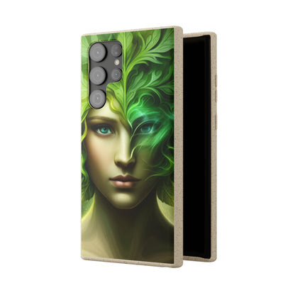 Biodegradable Phone Cases - Green Woman - Spring - Rebirth