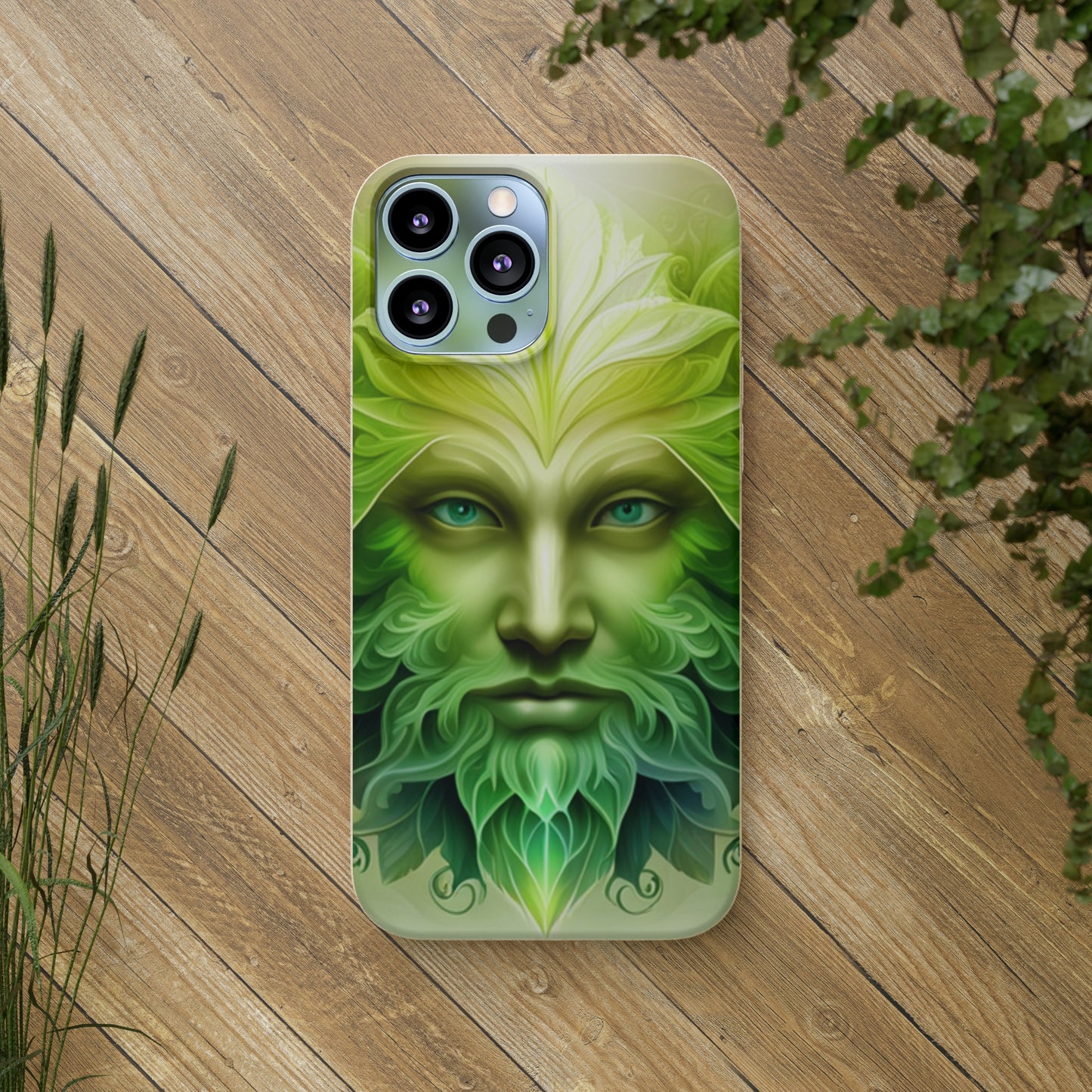 Biodegradable Phone Cases - Green Man - Spring - Rebirth