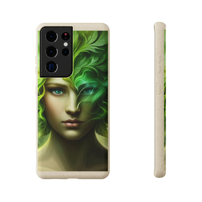 Biodegradable Phone Cases - Green Woman - Spring - Rebirth