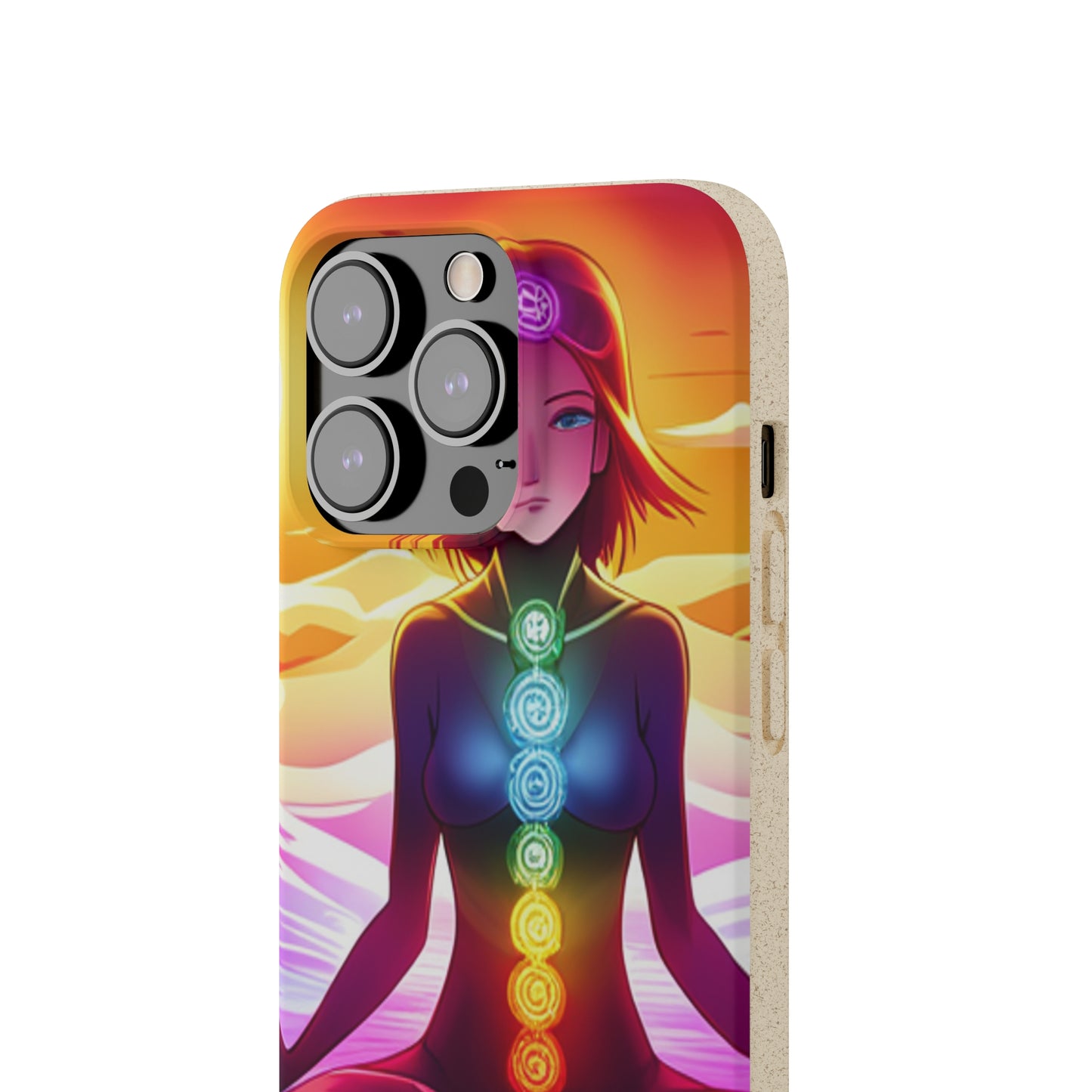 Biodegradable Phone Cases - Anime meditating woman
