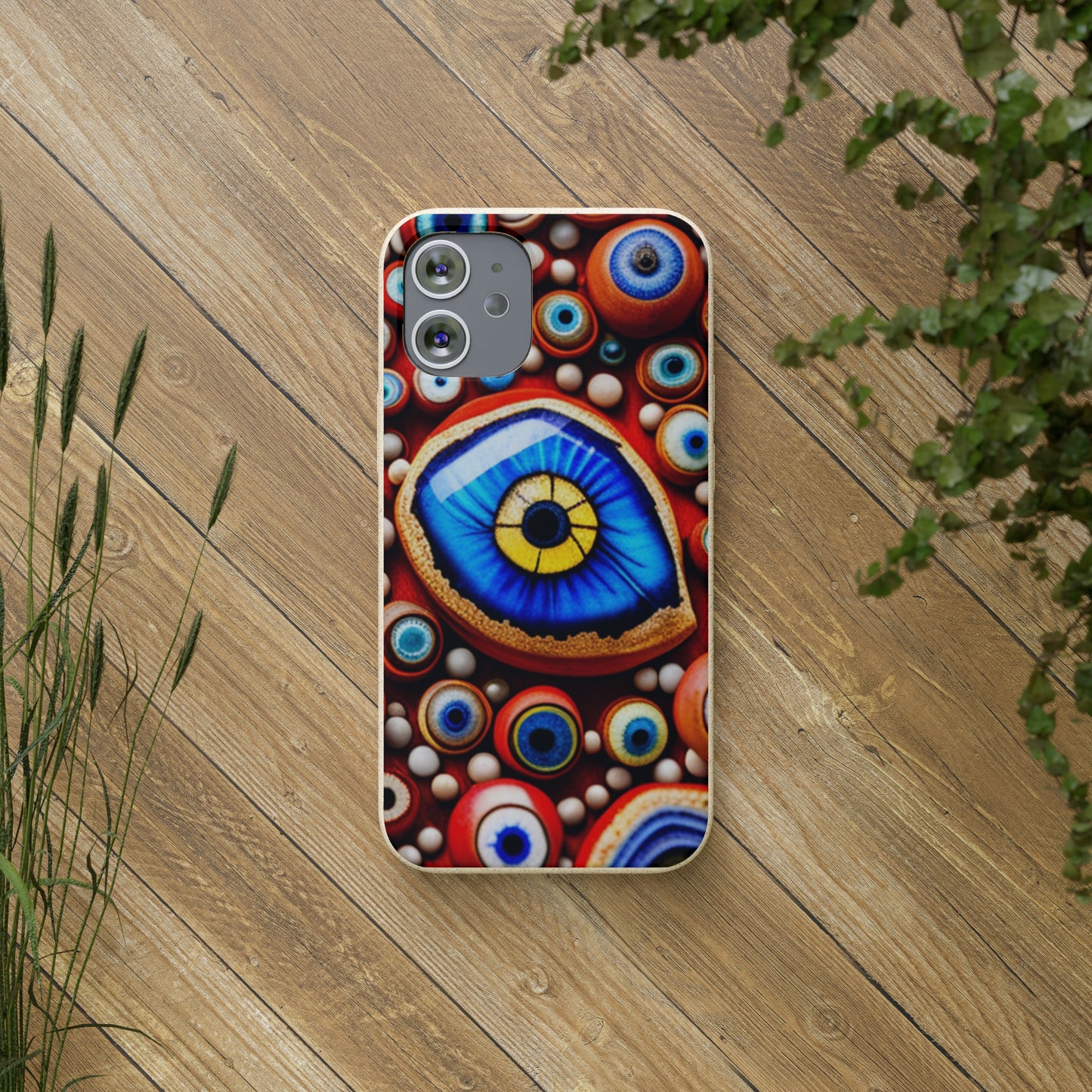 Biodegradable Phone Cases - Eye beads