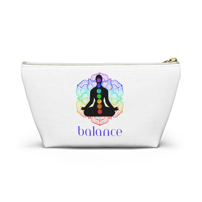Accessory Pouch w T-bottom - Lotus Flower Chakra Figure
