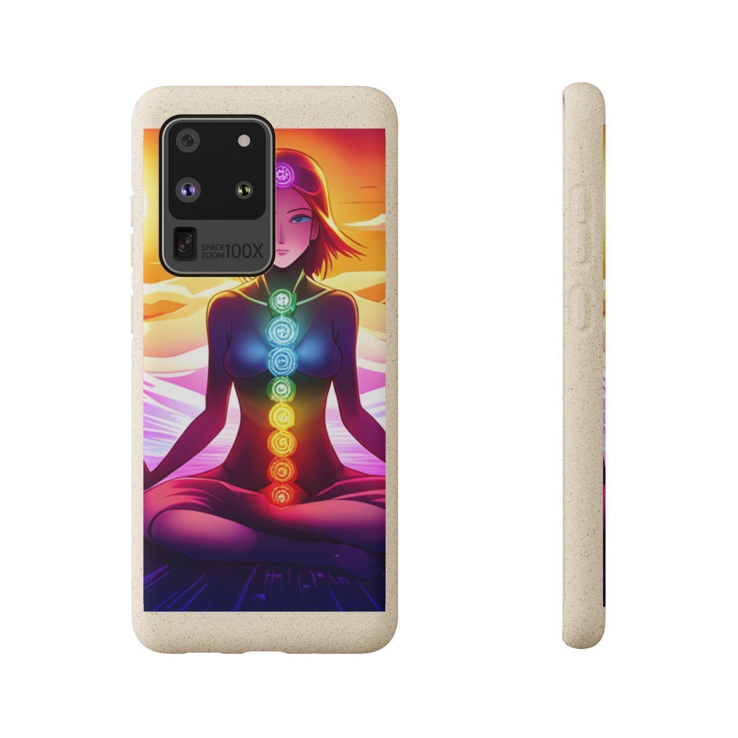 Biodegradable Phone Cases - Anime meditating woman