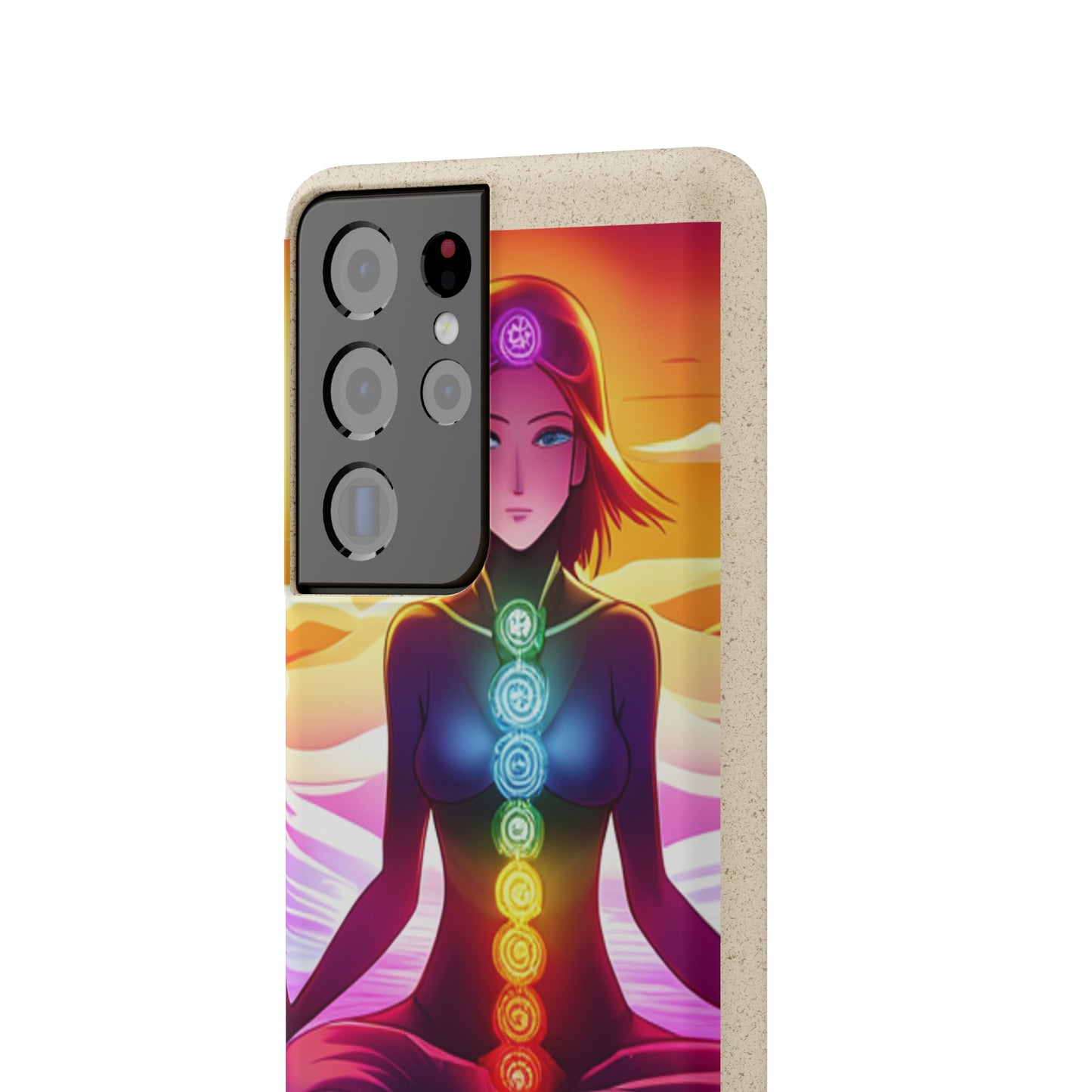 Biodegradable Phone Cases - Anime meditating woman