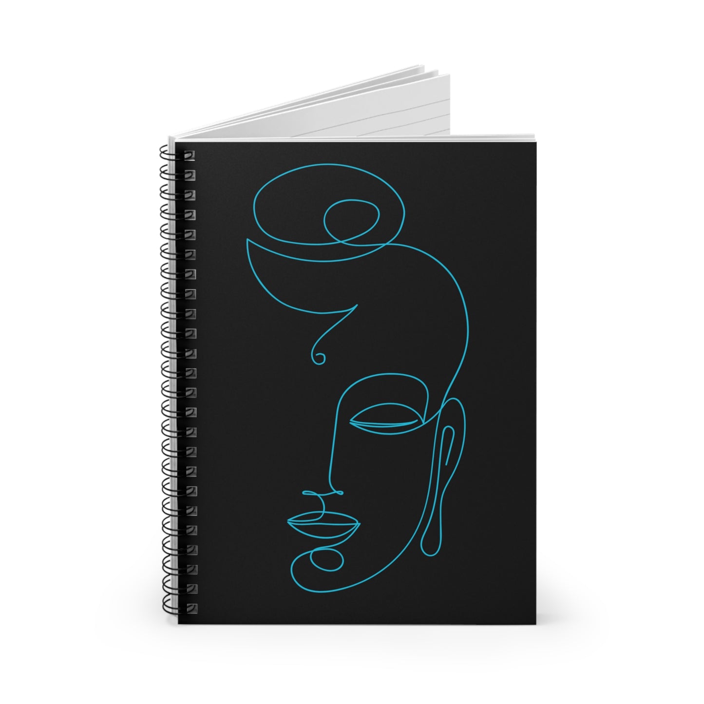 Spiral Notebook - Ruled Line - Buddha outline