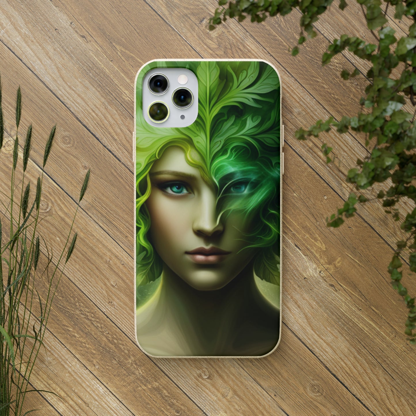 Biodegradable Phone Cases - Green Woman - Spring - Rebirth