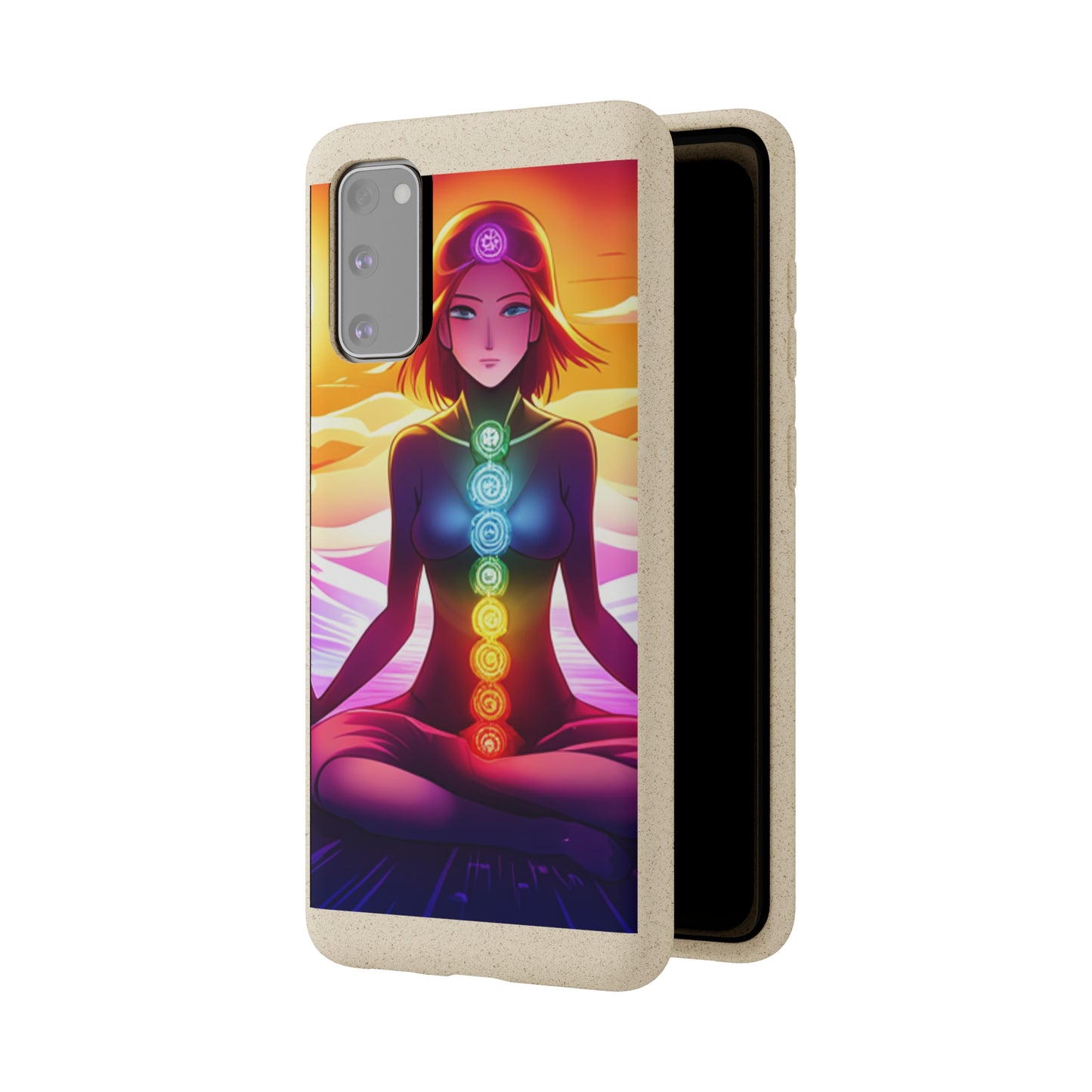 Biodegradable Phone Cases - Anime meditating woman