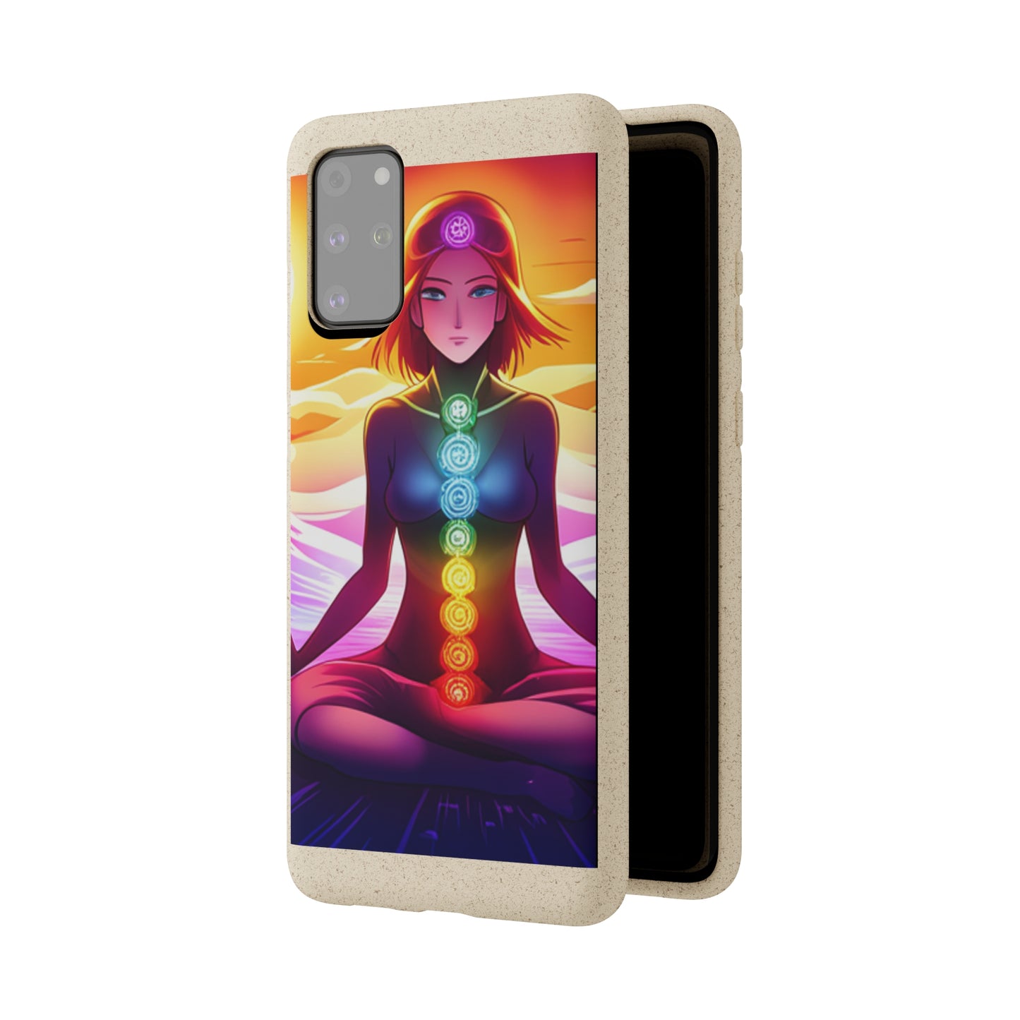 Biodegradable Phone Cases - Anime meditating woman