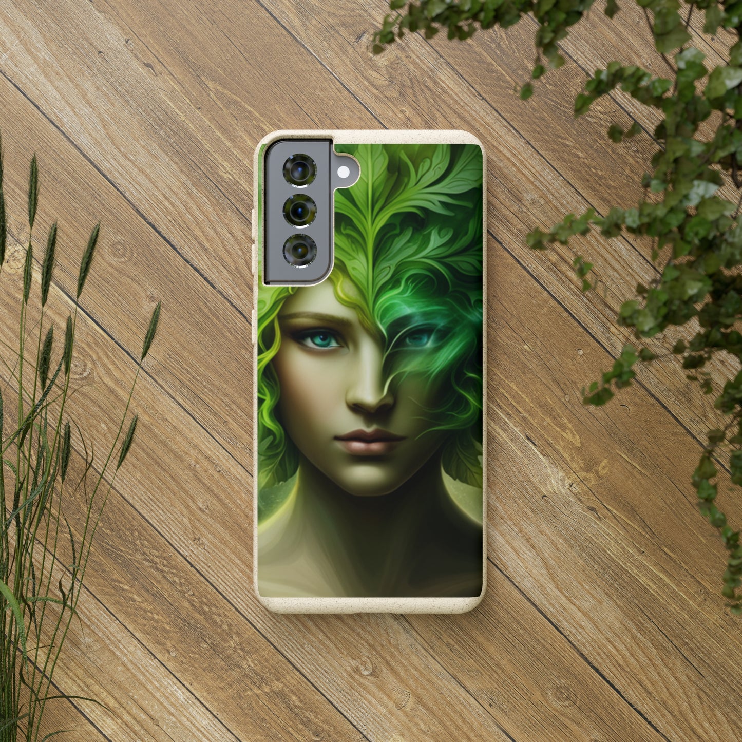 Biodegradable Phone Cases - Green Woman - Spring - Rebirth