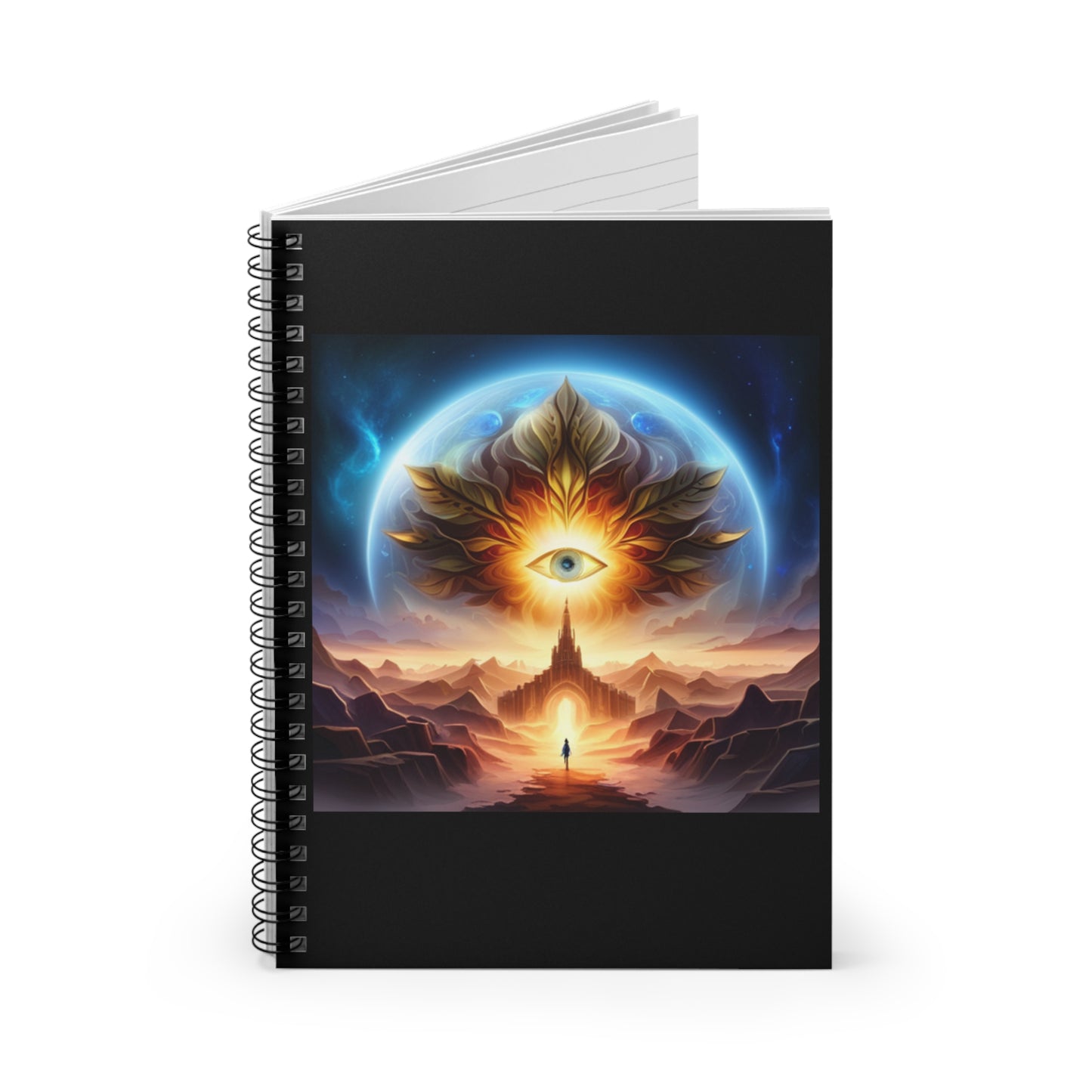 Spiral Notebook - Ruled Line - All-seeing protective eye