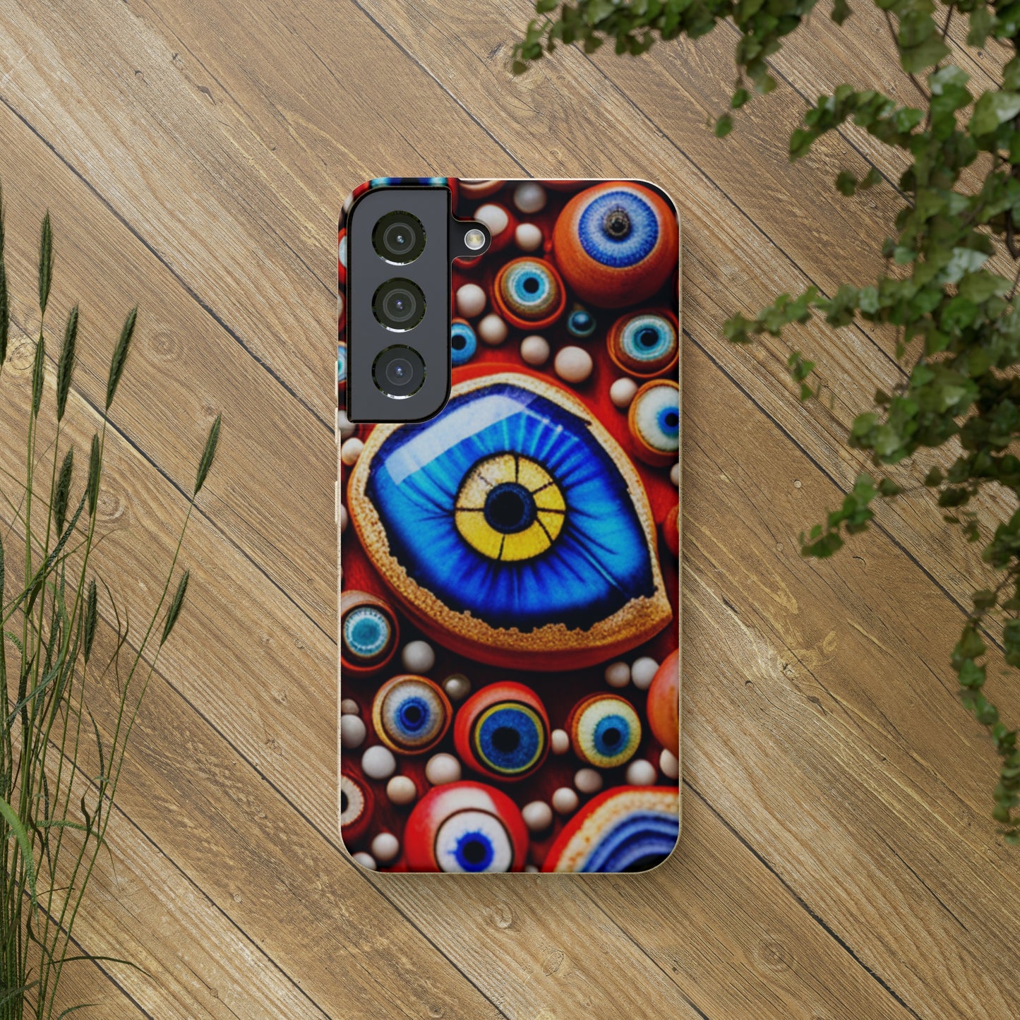 Biodegradable Phone Cases - Eye beads