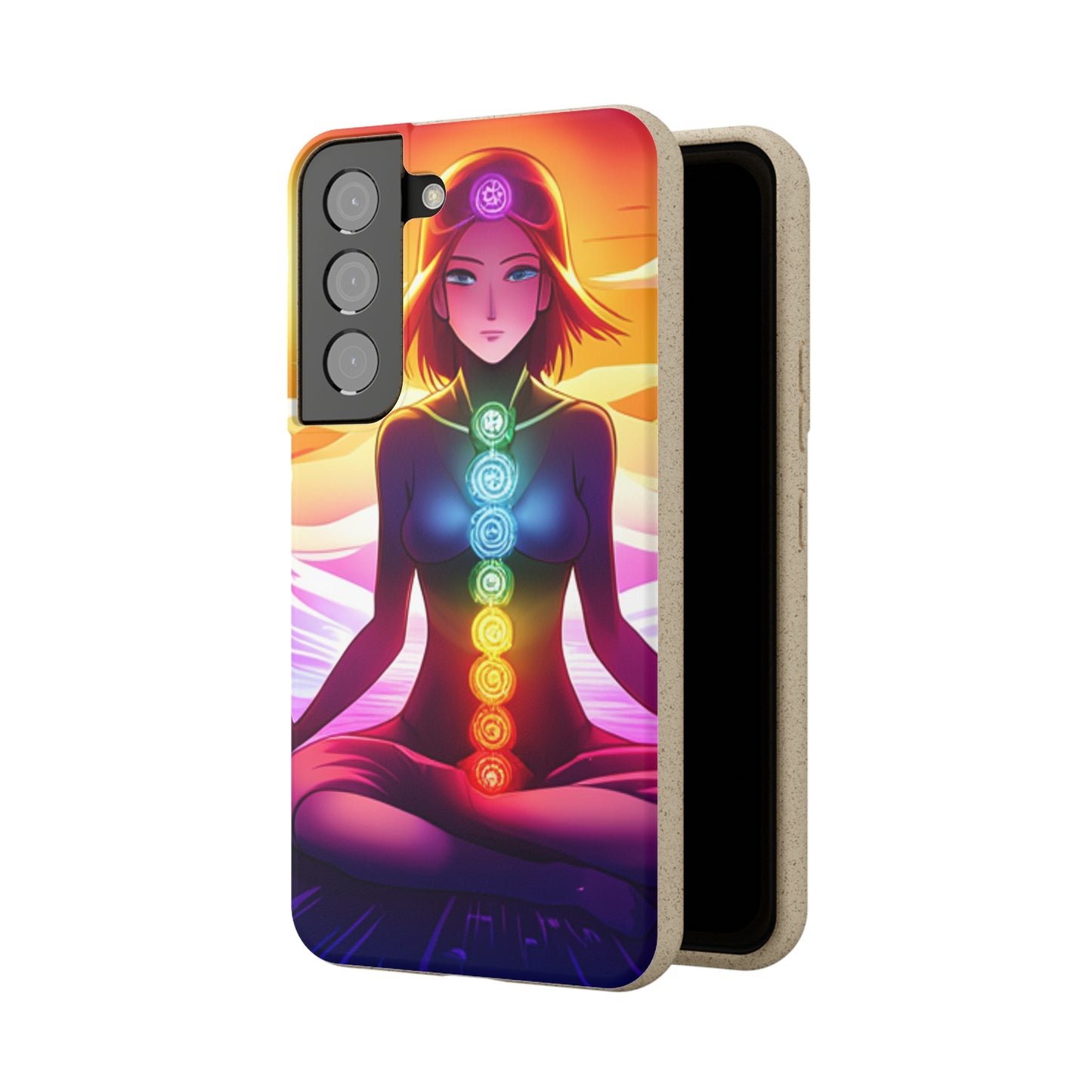 Biodegradable Phone Cases - Anime meditating woman