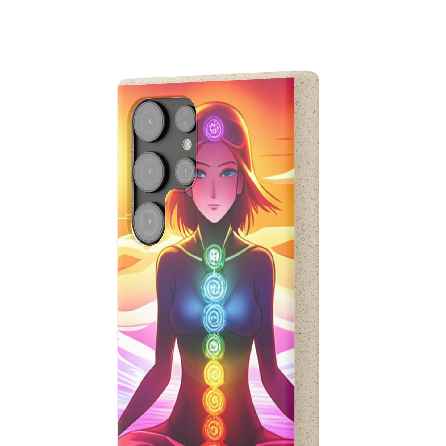 Biodegradable Phone Cases - Anime meditating woman