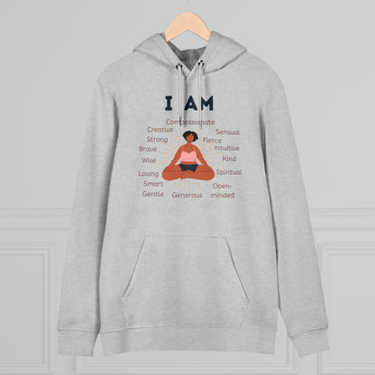 Eco-friendly Unisex Cruiser Hoodie - I am - black woman