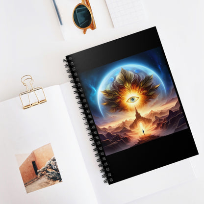 Spiral Notebook - Ruled Line - All-seeing protective eye