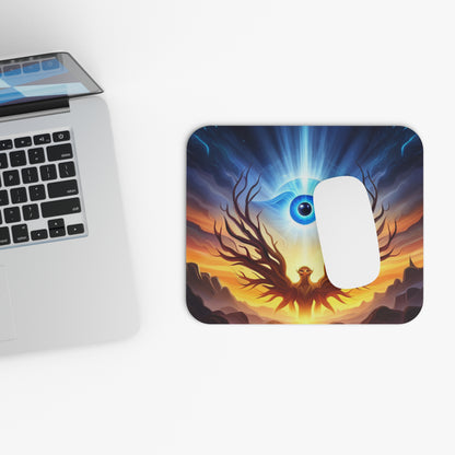 Mouse Pad (Rectangle) - Mystic eye and winged beast