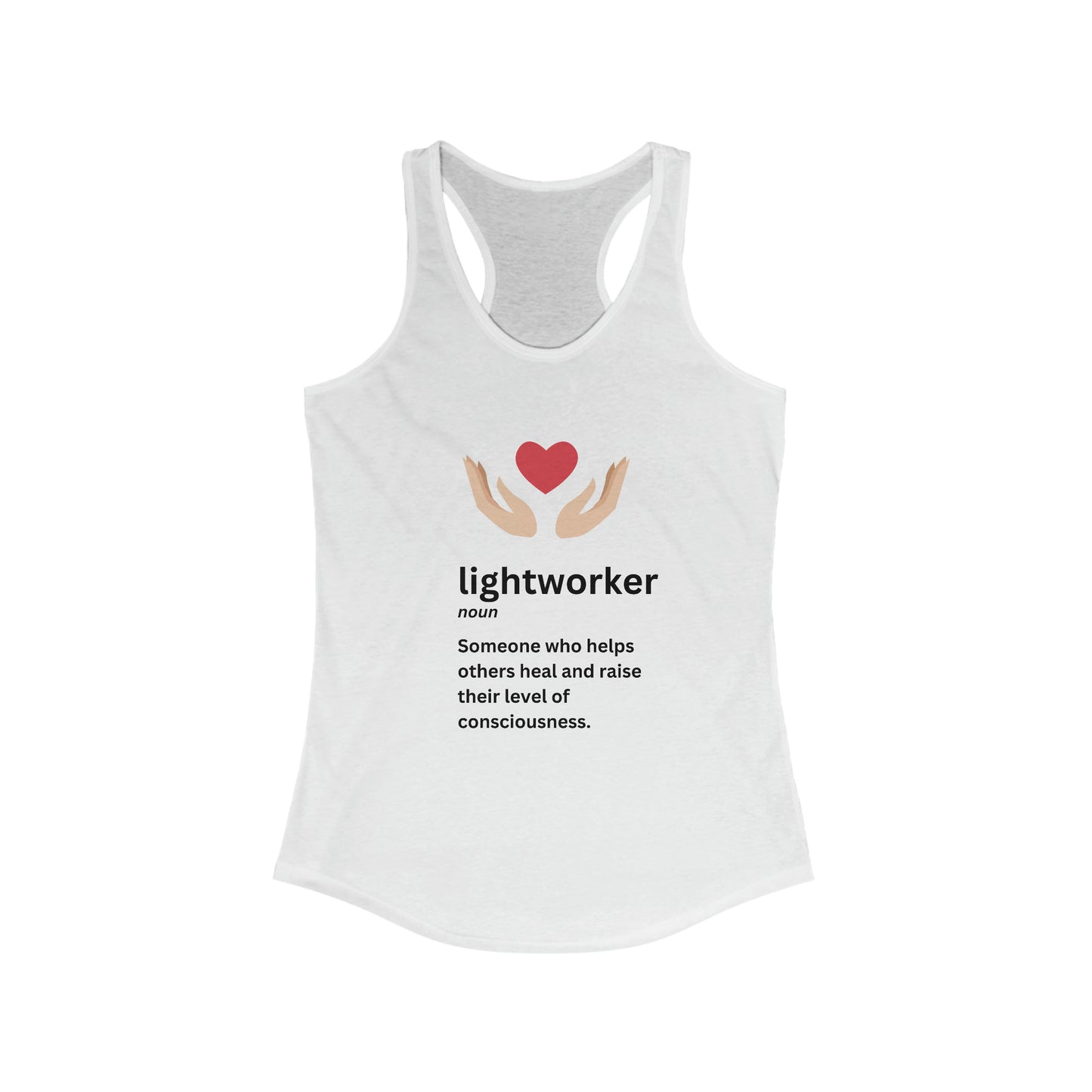 Women's Ideal Racerback Tank - Lightworker Definition