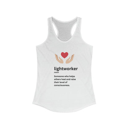 Women's Ideal Racerback Tank - Lightworker Definition