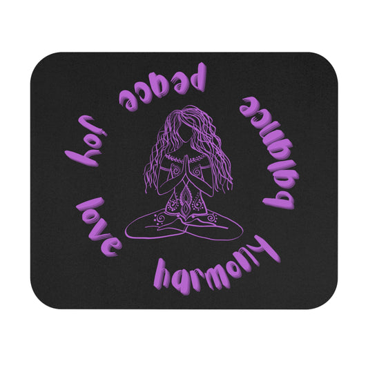 Mouse Pad (Rectangle) - Peace Joy Love