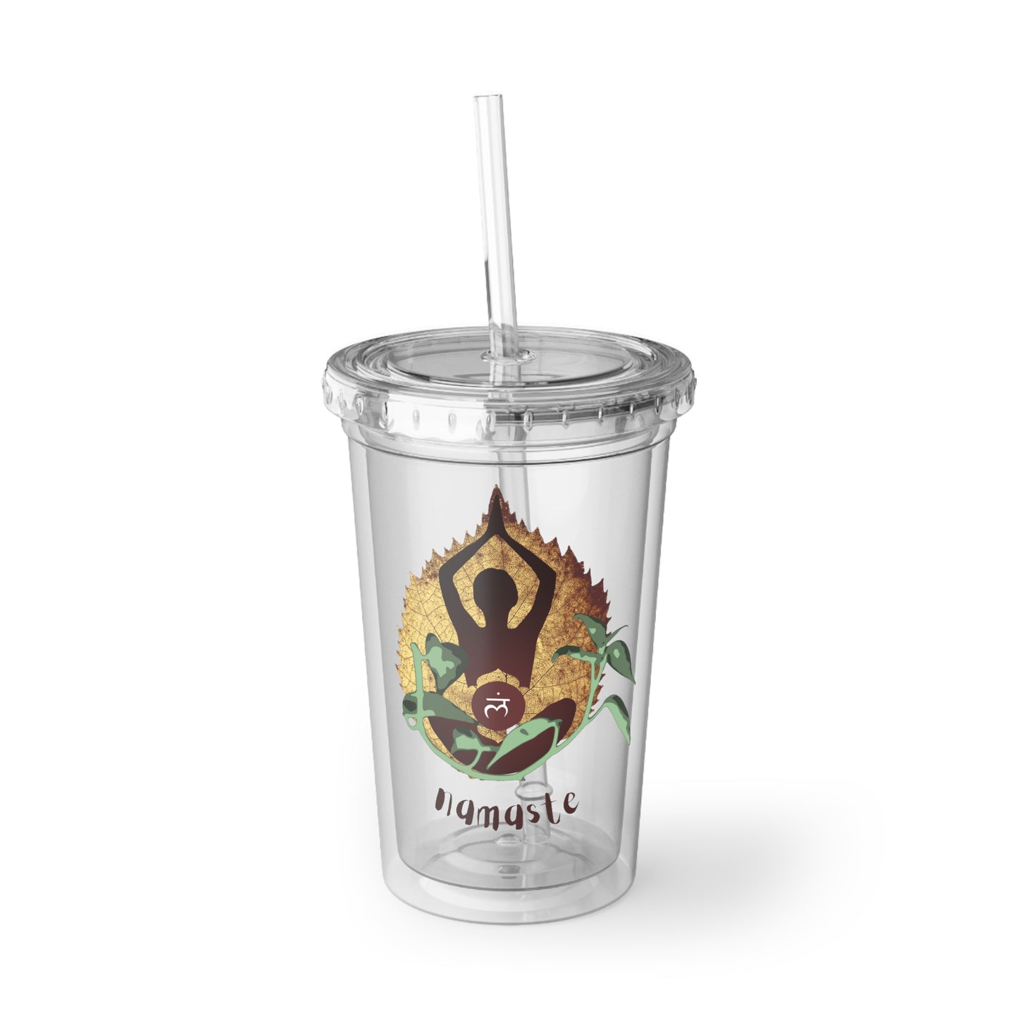 Acrylic Cup - Nature Yoga - Namaste