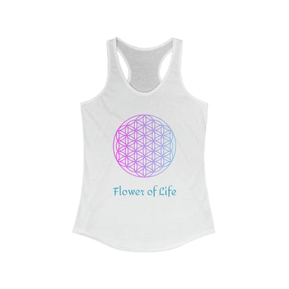 Women's Ideal Racerback Tank - Sacred Geometry - Flower of Life