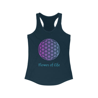 Women's Ideal Racerback Tank - Sacred Geometry - Flower of Life