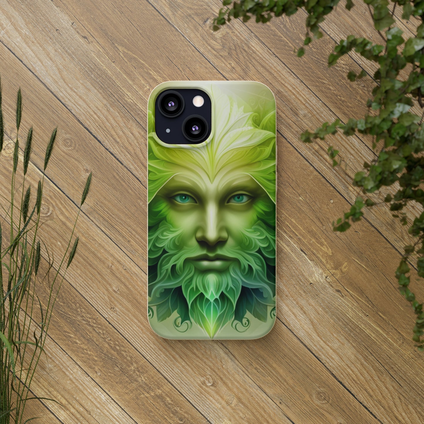 Biodegradable Phone Cases - Green Man - Spring - Rebirth