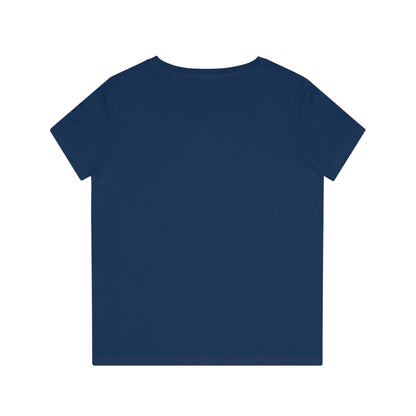 Women's Eco-Friendly V-Neck T-Shirt - lightworker defined sunburst