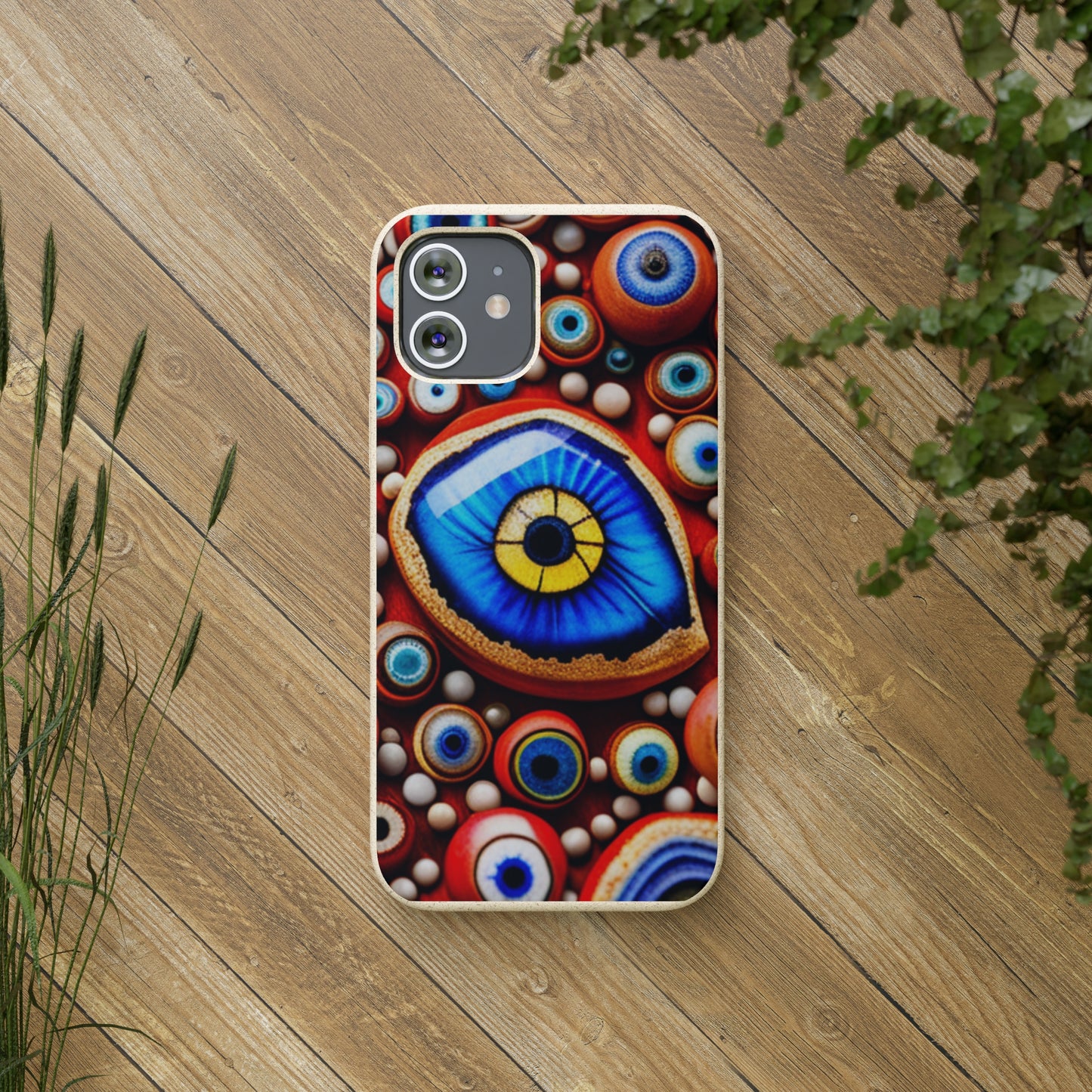 Biodegradable Phone Cases - Eye beads
